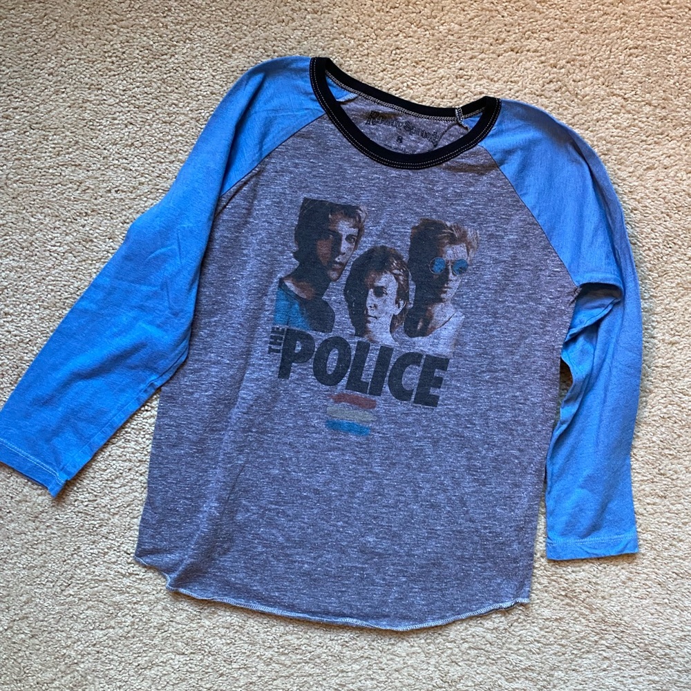 Cool long sleeve T-shirt, rowdy sprout brand "the police" size 8
